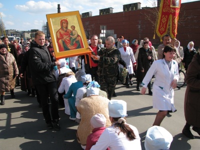 Православные совершили Крестный ход вокруг г. Ганцевичи